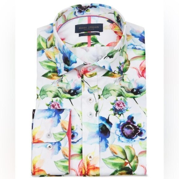 Guide London Multi-coloured Floral Cotton Shirt - Picture 1 of 9